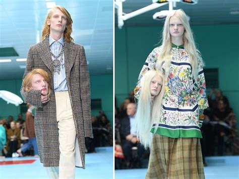 gucci models held replicas of heads|where to buy gucci knockoff.